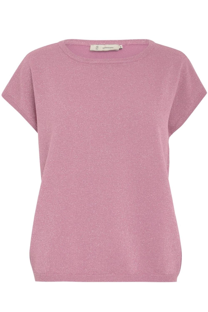 REMI CAP SLEEVE KNIT TOP PC7508 4238MET LILAS